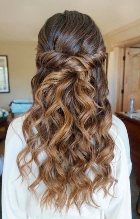 Bridesmaid Hairstyles Half Up Half Down