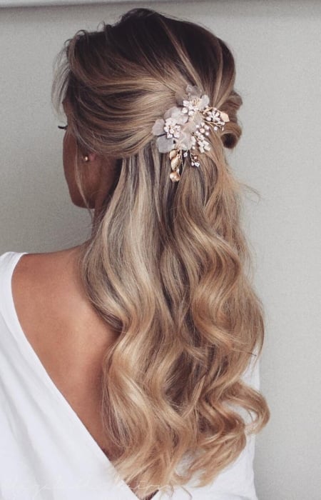 Bridesmaid Hairstyles Half Up Half Down1