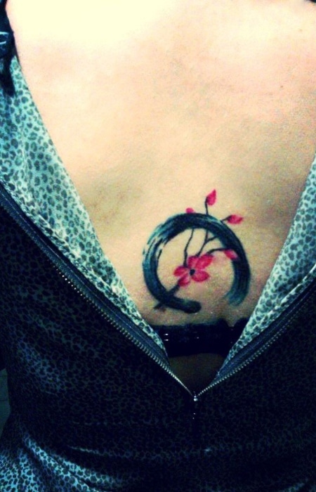 Cherry Blossom Circle Tattoos