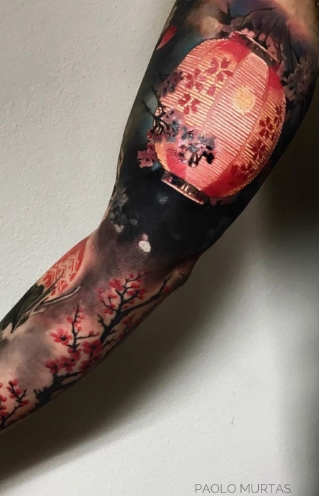 Samurai Cherry Blossoms Coverup Tattoo  Weasyl