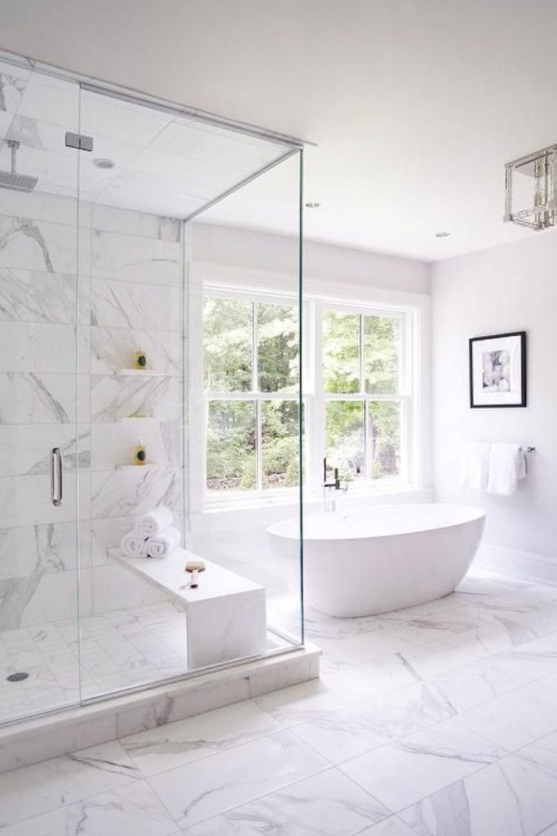 Clean Design Master Bathroom 