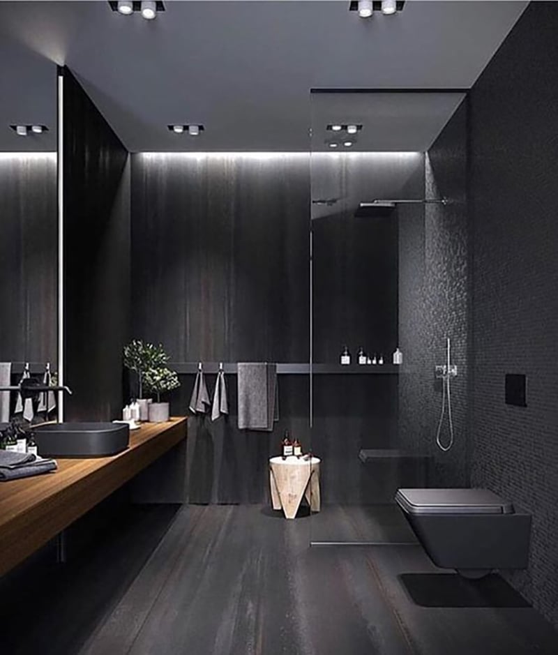 Dark And Moody Bathroom