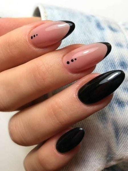 Easy Black Nail Design