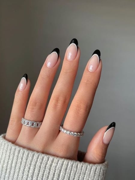 Easy Black And White Nail Design