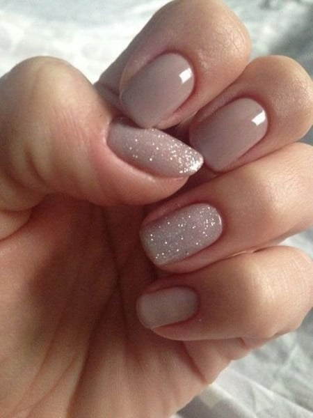 Top 25 Beautiful Short Nail Designs | Glitter gel nail designs, Glitter gel  nails, Square nail designs