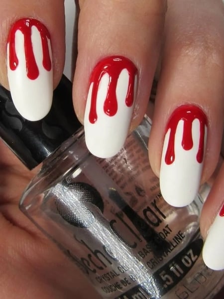 Easy Halloween Nail Design