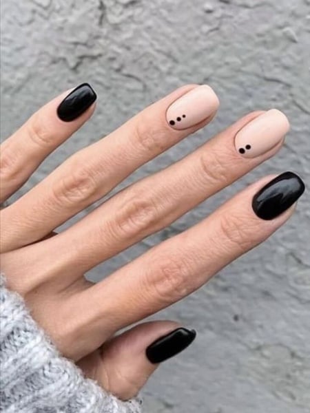 20 Simple Black Nail Art Design Ideas #naildesigns #nailartideas | Stiletto nail  art, Nail art designs, Black nail art