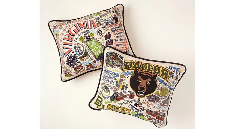 Embroidered College Pillows