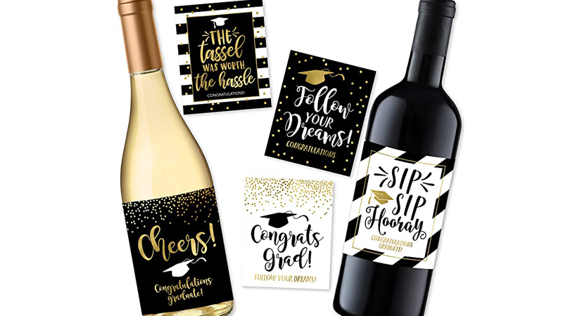 Graduation Gift Wine Labels