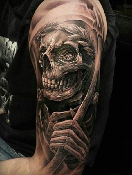 Grim Reaper Tattoo Men