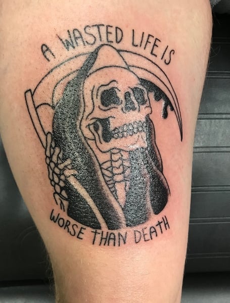 Grim Reaper Tattoo Women