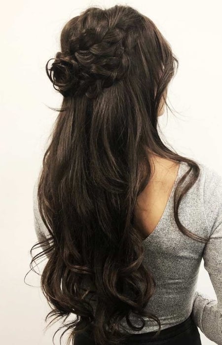 Half Up Half Down Homecoming Hairstyles1