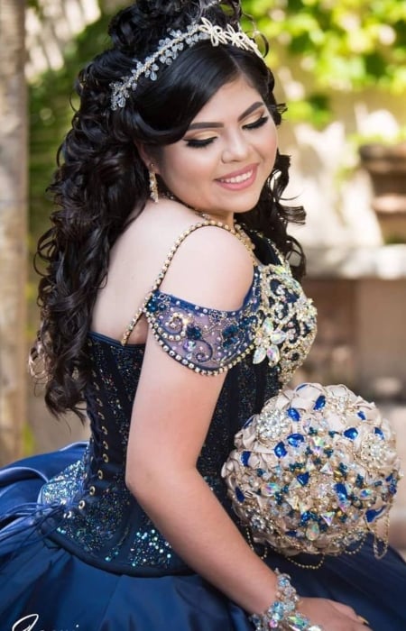 Half Up Half Down Quinceanera Hairstyles1