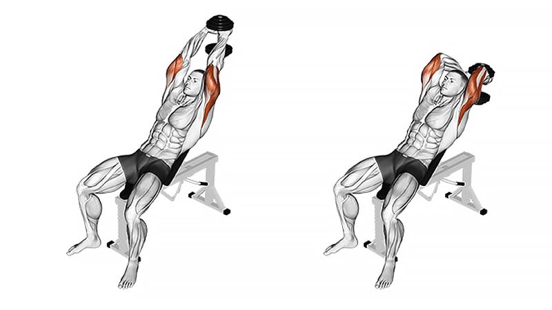 Incline Dumbbell Powerbombs