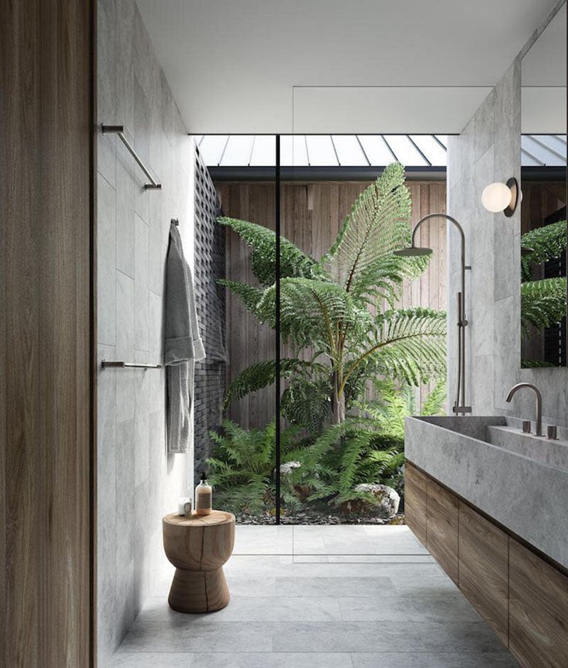 Indoor Outdoor Bathroom