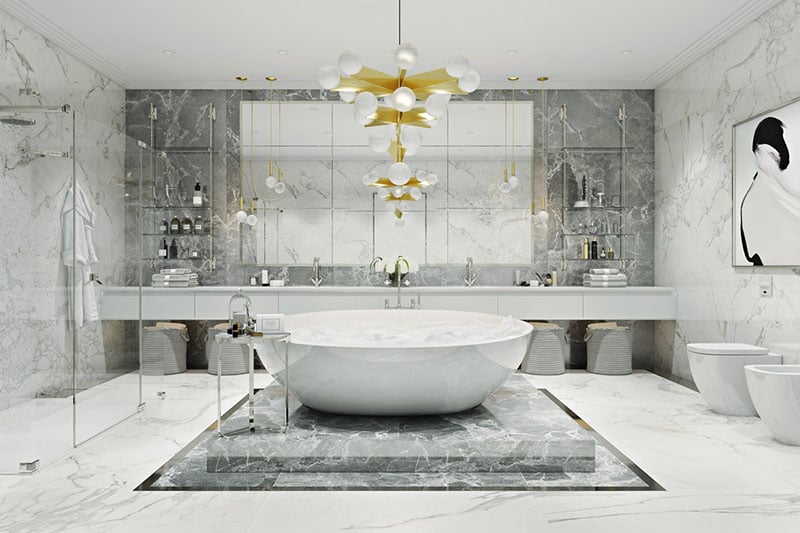 Marble Master Bathroom