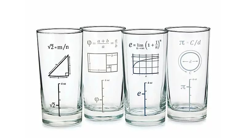 Mathematical Glasses Set Of 4