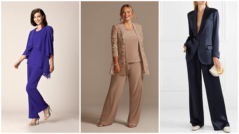 Mother Of The Bride Pant Suits For Winter Wedding
