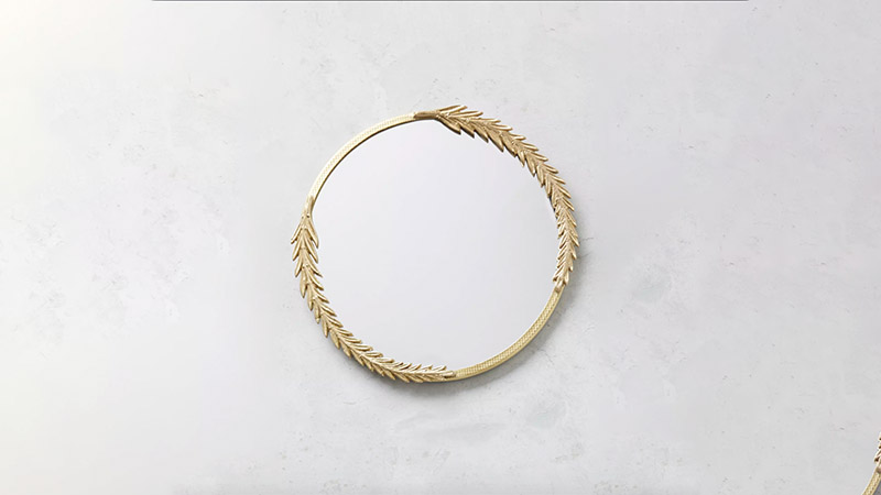 Olive Leaf Mirror