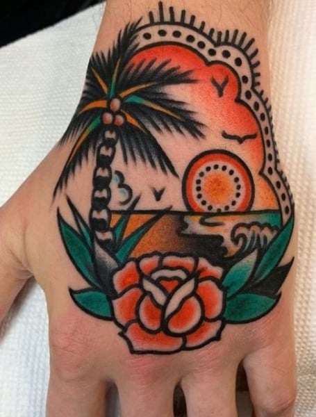 Palm Tree Tattoo 