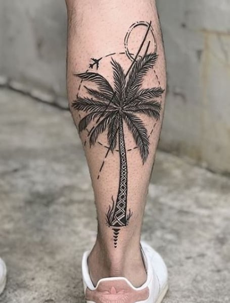 Palm Tree Tattoo Men