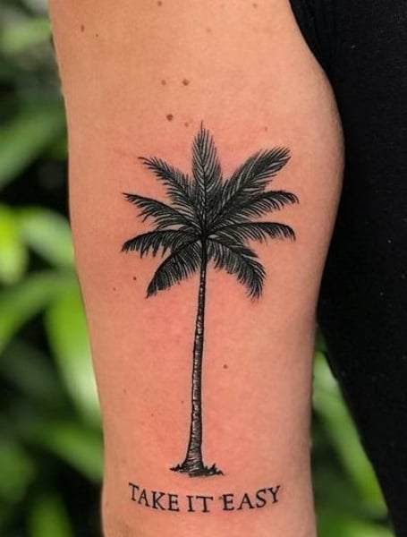 Palm Tree Tattoo Women