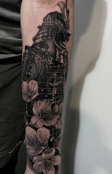 Samurai Cherry Blossom Tattoo3