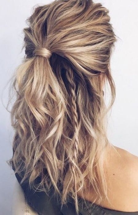 Simple Half Up Half Down Hairstyles1