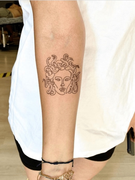 Simple Medusa Tattoo