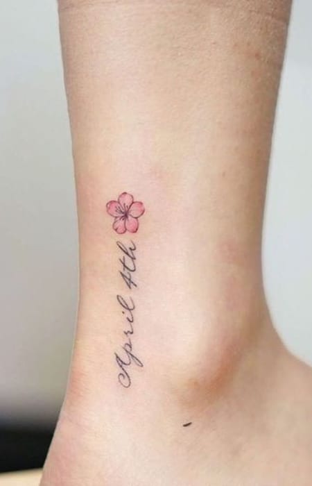 Small Cherry Blossom Tattoo1