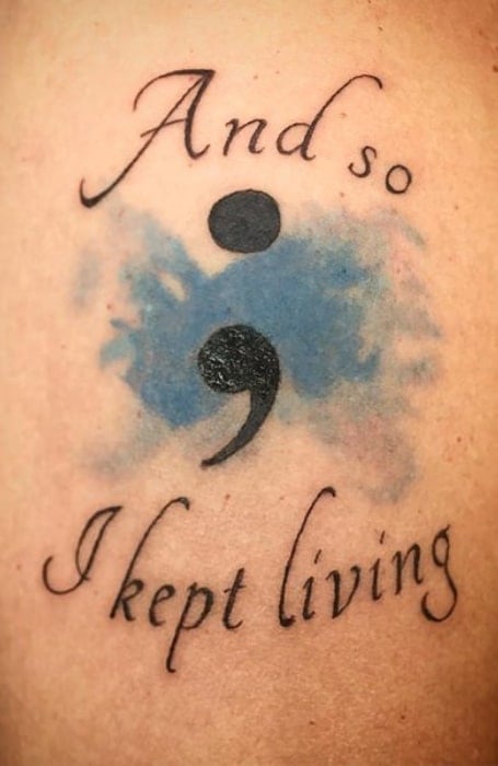 30 Semicolon Tattoo Designs Ideas & Meaning - The Trend Spotter