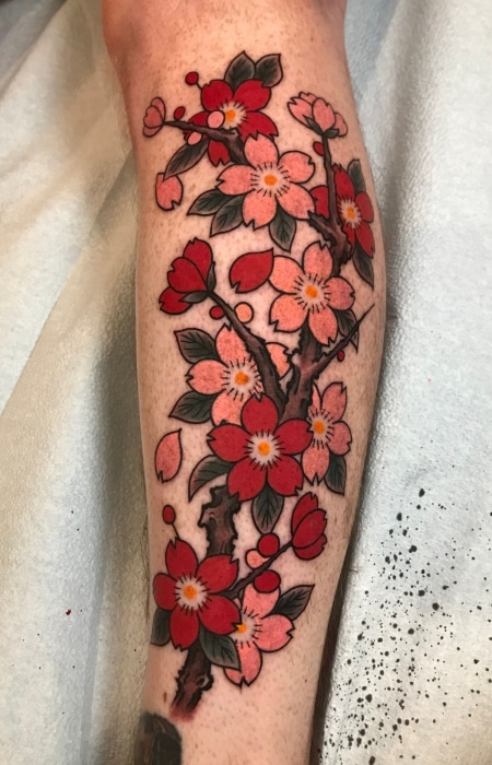 Traditional Cherry Blossom Tattoo