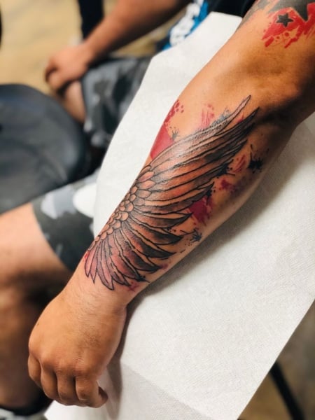 Trash Polka Angel Tattoo1