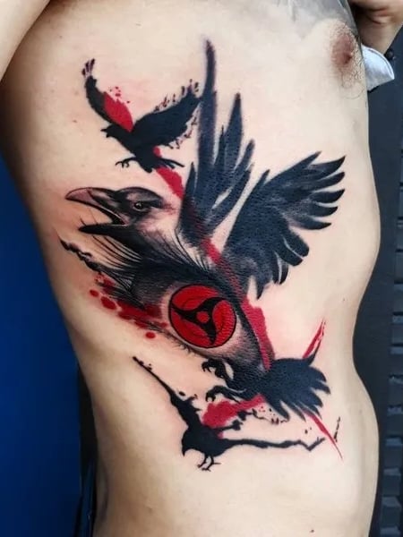 Trash Polka Crow Tattoo1