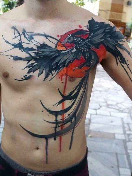 Trash Polka Phoenix Tattoo1