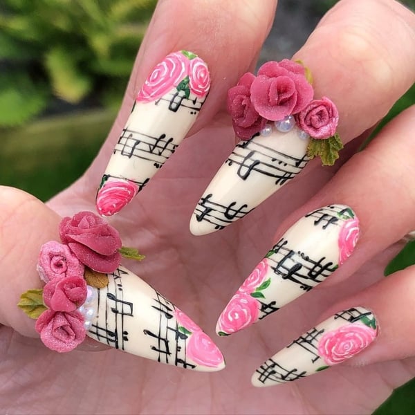 3d Almond Shaped Nails