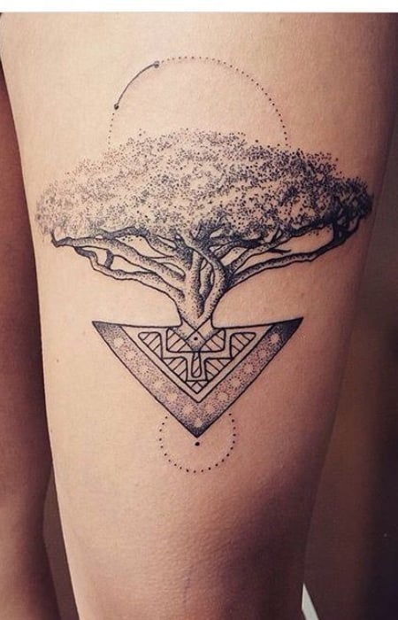 African Tree Of Life Tattoo 1