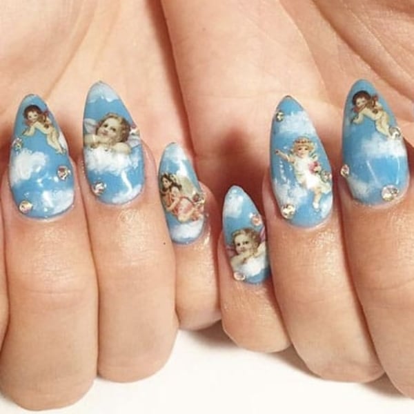 Almond Angel Nails