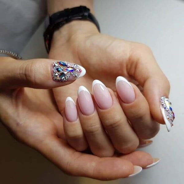 Almond Diamond Nails