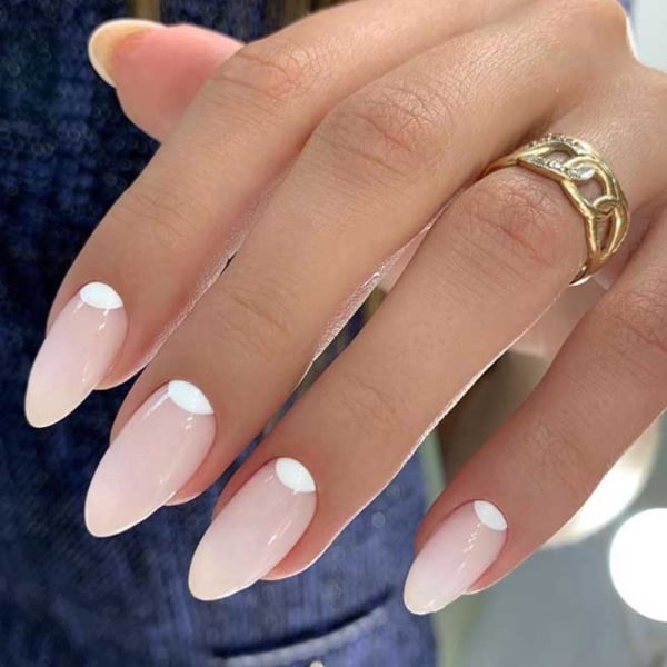 Almond Wedding Nails