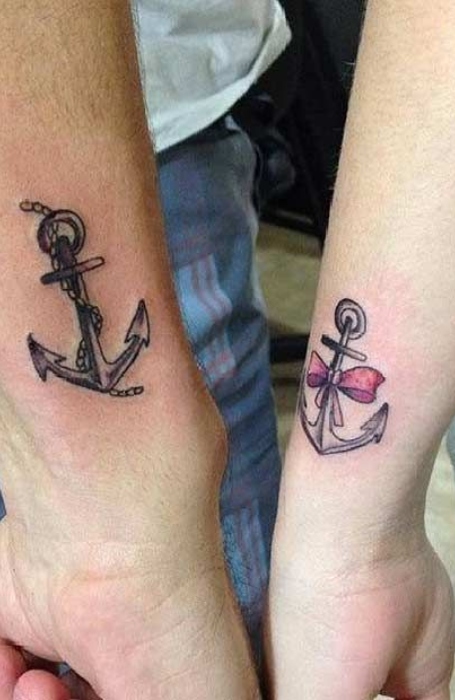 Anchor Couple Tattoos1