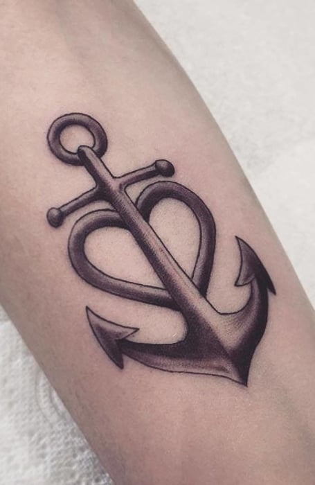 Anchor Heart Tattoo1