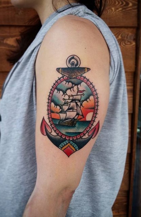 Anchor Ship Tattoo1