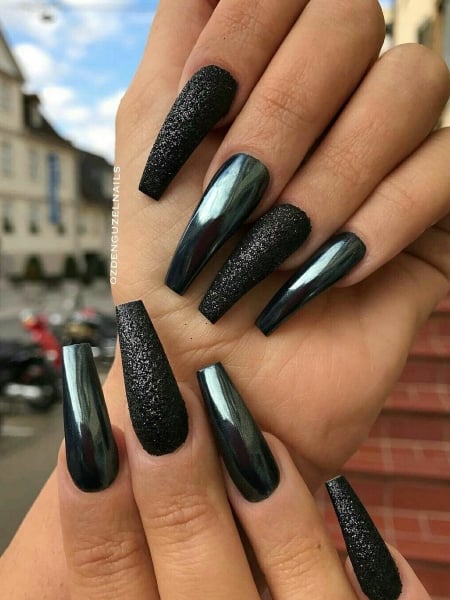 Black Ballerina Nails