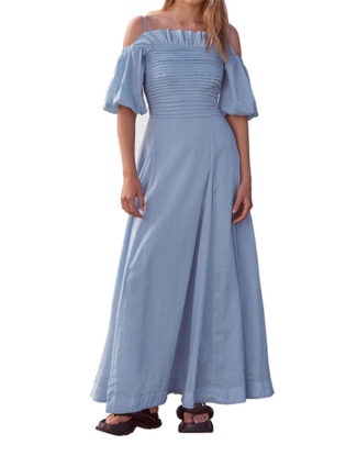 Blue Flowing Dress