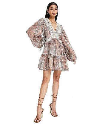 Brown Boho Cocktail Dresses