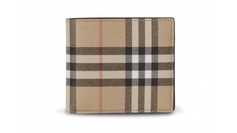 Burberry Vintage Check Bi Fold Coin Wallet