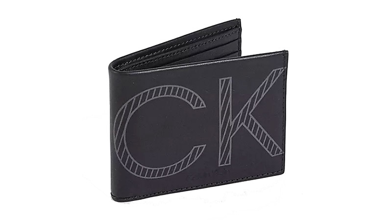 Calvin Klein Large Icon Logo Wallet In Black