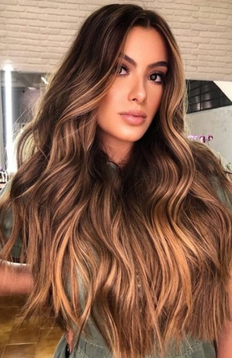 Caramel Autumn Fall Hair Color