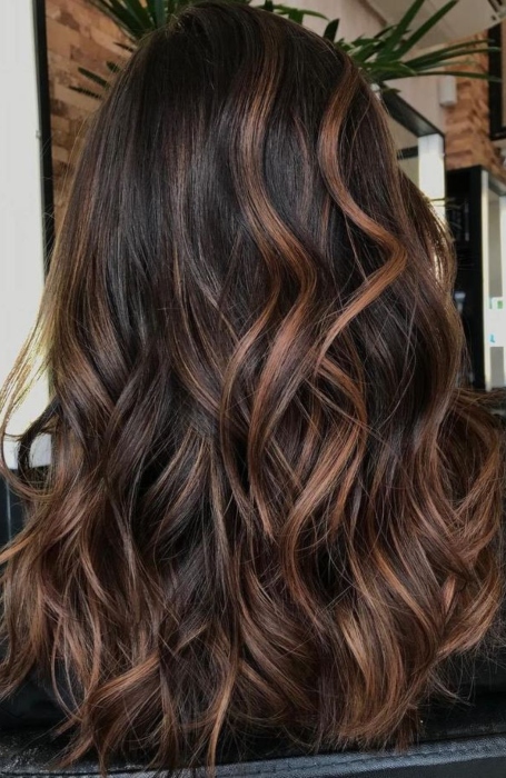 Caramel Chocolate Brown Hair Color